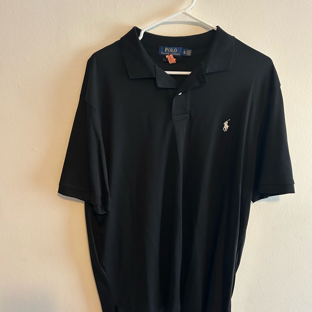 Polo by Ralph Lauren Black Polo Shirt Classic Style